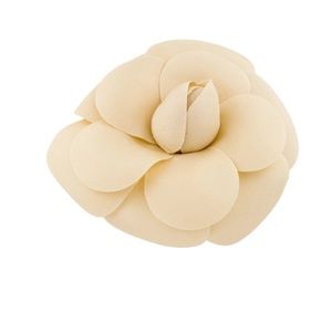 Chanel camellia ivory flower brooch